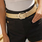Amsterdam Heritage "Dana" | Metallic Iguana Textured Leather Belt