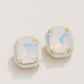 Spartina 449 Clara Window Stud Earring -White Opal