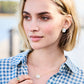 Spartina 449 Clara Window Stud Earring -White Opal