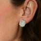 Spartina 449 Clara Window Stud Earring -White Opal