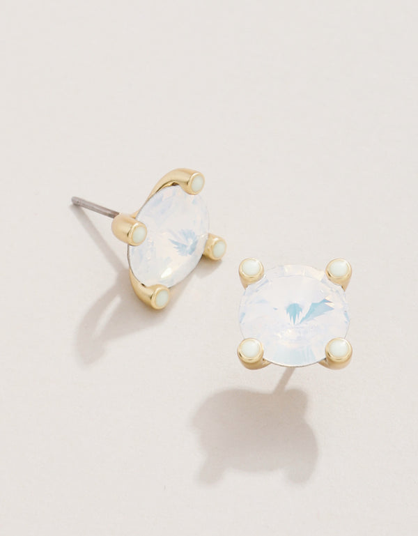 Spartina 449 Clara Stud Earring -White Opal