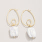 Spartina 449 Loopy Hoop Earring -Pearl