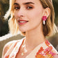 Spartina 449 Blooming Pearl Earrings -Pink