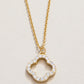 Spartina 449 Sea La Vie 18” Necklace -Lucky One/Quatrefoil - Gold