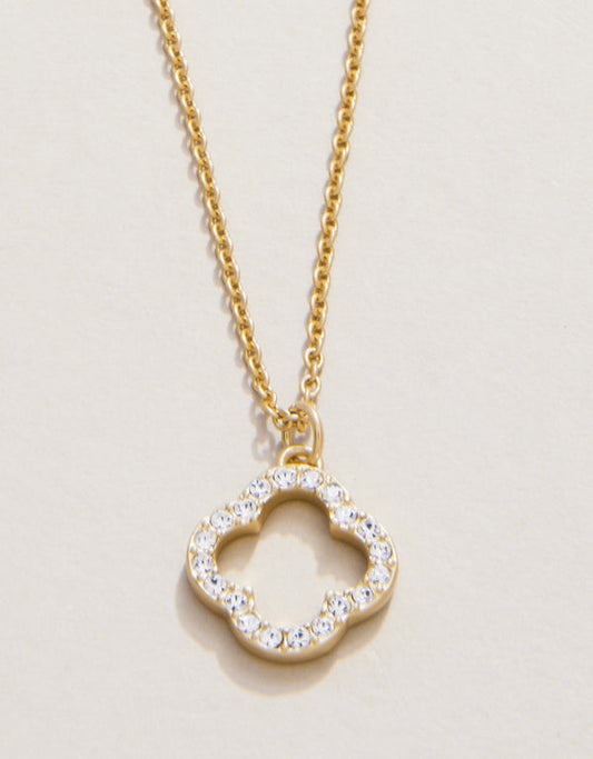 Spartina 449 Sea La Vie 18” Necklace -Lucky One/Quatrefoil - Gold
