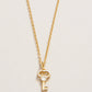 Spartina 449 Sea La Vie 18" Necklace - Best Friends/Heart Key (2 piece set) - Gold
