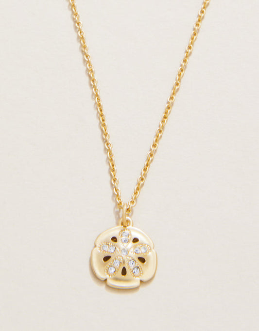 Spartina 449 Sea La Vie 18” Necklace-Treasured/Sand Dollar - Gold