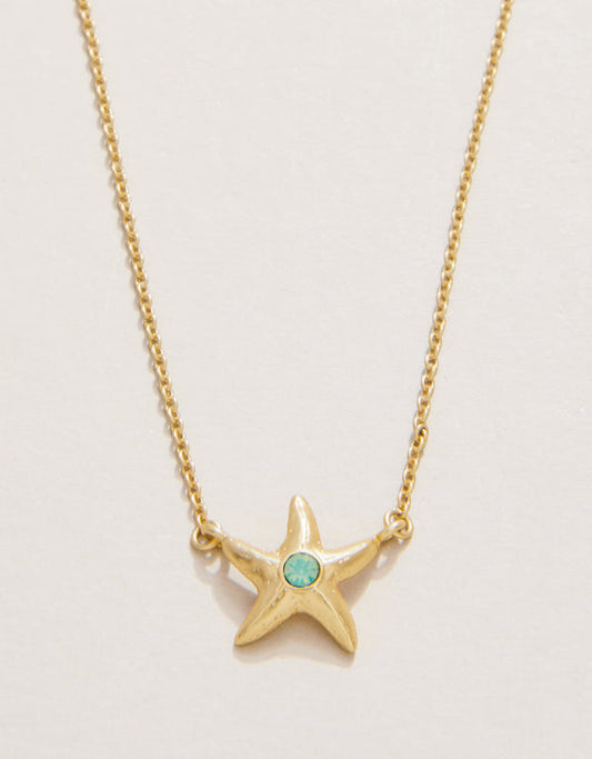 Spartina 449 Sea La Vie 18” Necklace-Friendship/Starfish - Gold