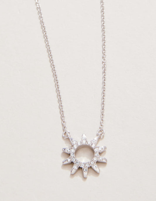 Spartina 449 Sea La Vie 18” Necklace-Sunshine/Sun - Silver