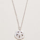 Spartina 449 Sea La Vie 18” Necklace-Treasured/Sand Dollar - Silver