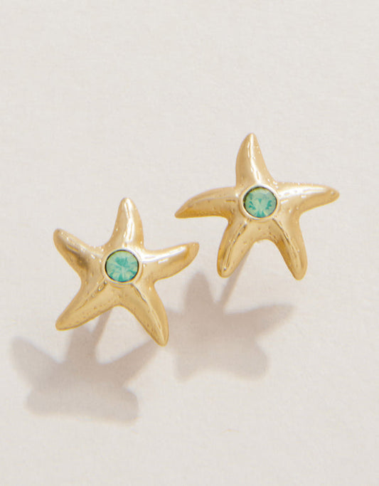 Spartina 449 Sea La Vie Stud Earrings Friendship/Starfish-Gold