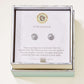 Spartina 449 Sea la Vie Stud Earrings - Stronger/Pave Disk-Silver