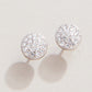 Spartina 449 Sea la Vie Stud Earrings - Stronger/Pave Disk-Silver