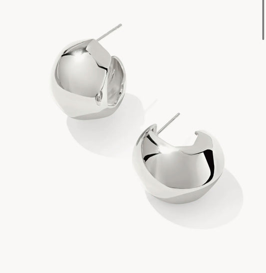 Kendra Scott Kaitlin Hoop Earring-Silver