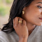Capucine de Wulf Berry Vine Small Hoop Earrings-Gold