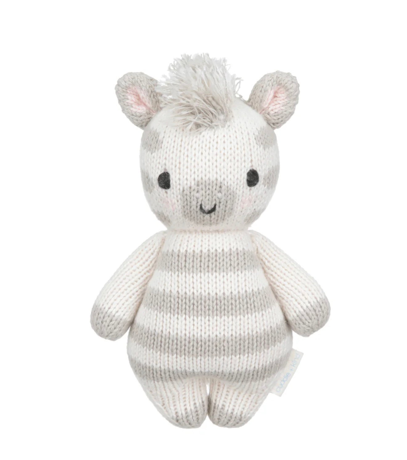 Cuddle + Kind “Baby Zebra” -Grey/White