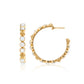 Capucine de Wulf “Berry Gem” Medium Hoop Earrings-MOP