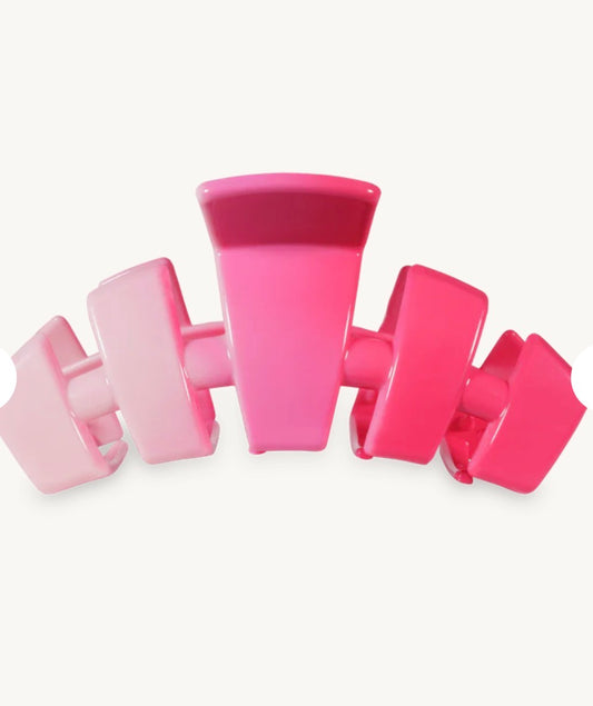 Teleties Classic Medium Claw Hairclip-Kiss & Tell