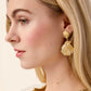 Spartina 449 Scallop Shell Earrings-White Opal