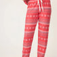 PJ Salvage "Snowflake Kisses" Jammie Pant- Red