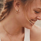 Kendra Scott Mini Elisa Dira Necklace-Gold/Lab Grown Blue Opal