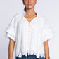 Elizabeth James “Kit” Short Sleeve Top-Solid White