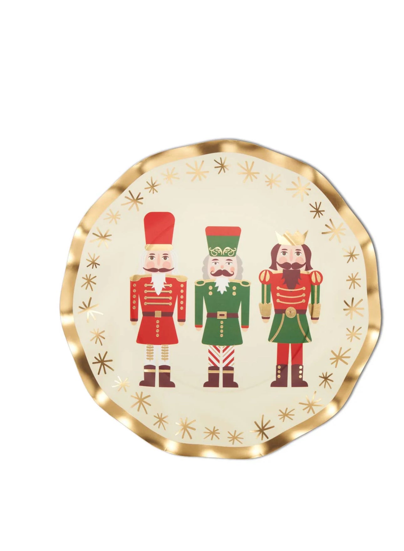 Sophistiplate Wavy Salad Plate-Nutcracker Christmas