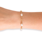 Beaded Blondes "Maggie" Gold Bracelet -Standard 6.75"