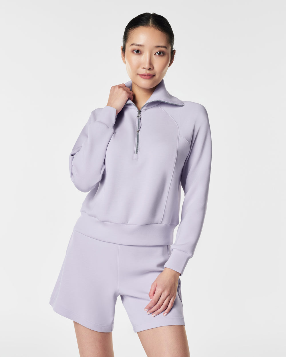 Spanx AirEssentials Half Zip-Violet Air