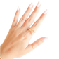 Beaded Blondes "Gold Bow" Ring