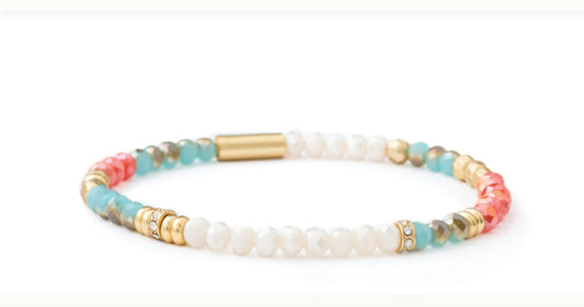 Spartina 449 Stretch Bracelet 4mm-Summer Multi