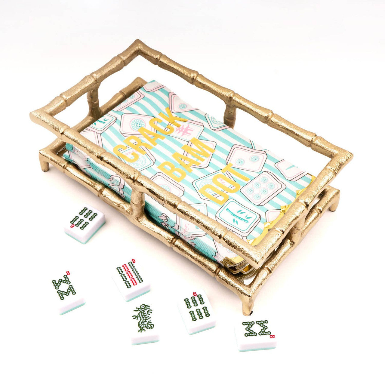 Mahjong Stripe Paper Guest Towels - 16pk