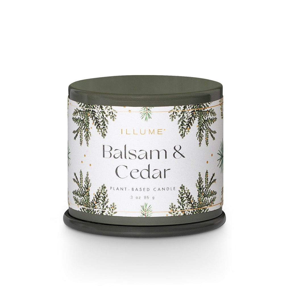 Illume "Balsam & Cedar" Candle Tin-3oz