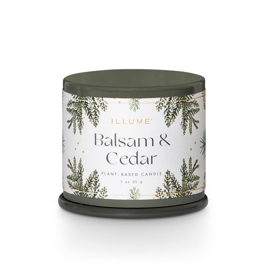 Illume "Balsam & Cedar" Candle Tin-3oz