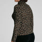 Spanx Ponte Jacquard Turtleneck-Light Leopard Print