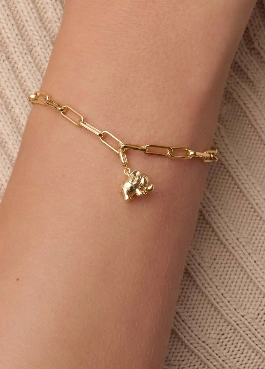 Gorjana Elephant Parker Charm-Gold