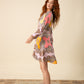 Hale Bob “Elle L/S Dress-Pink/Yellow/Orange