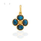 Capucine de Wulf “Berry Clover” Double-sided Pendant - Blue Labradorite
