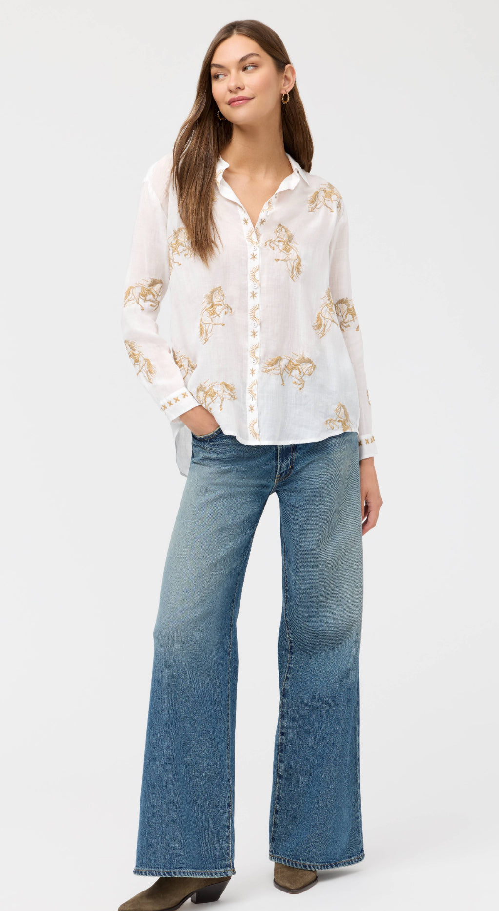 Johnny Was Oversized Shirt-Cheval