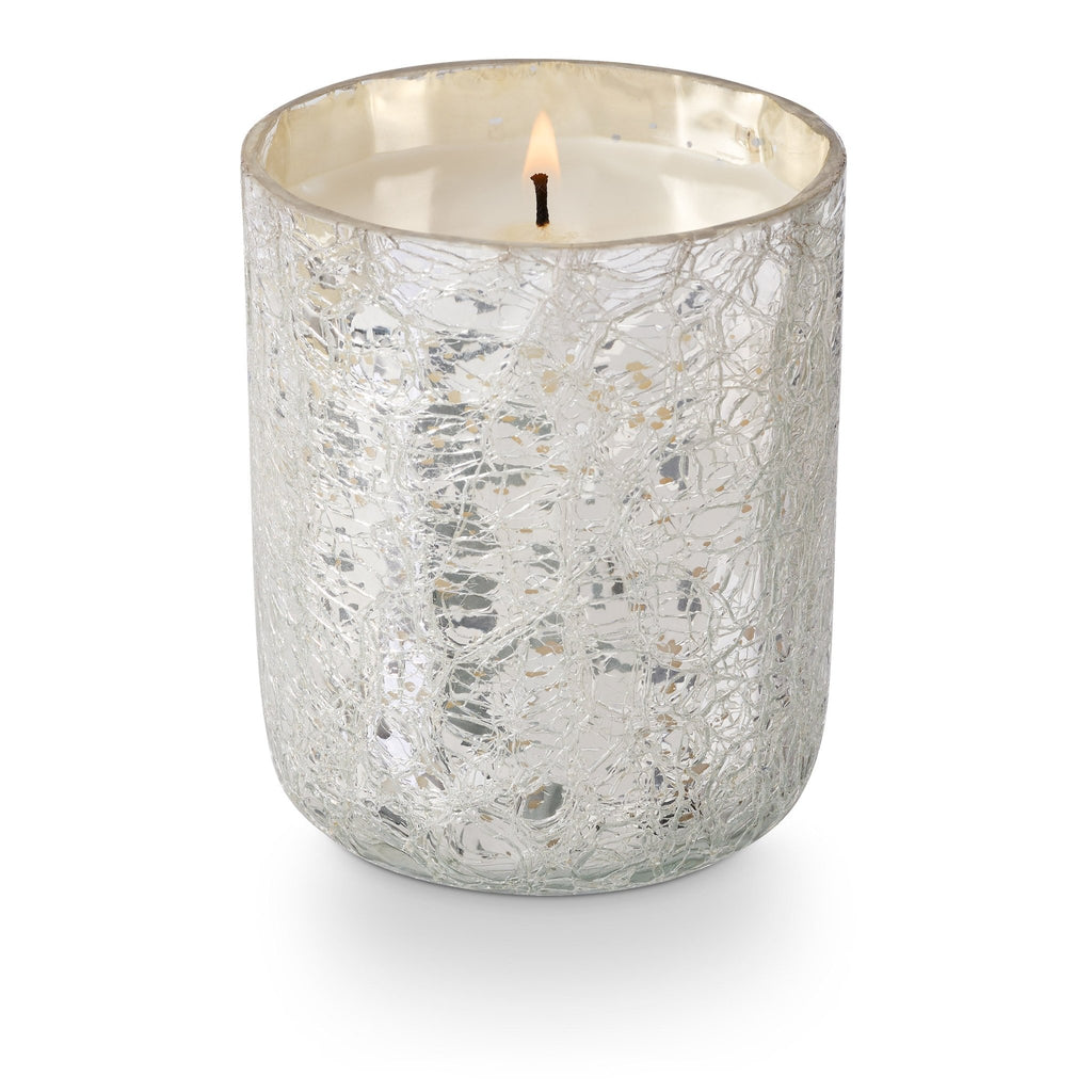 Illume "Cedar & Balsam" Small Boxed Crackle Glass Candle
