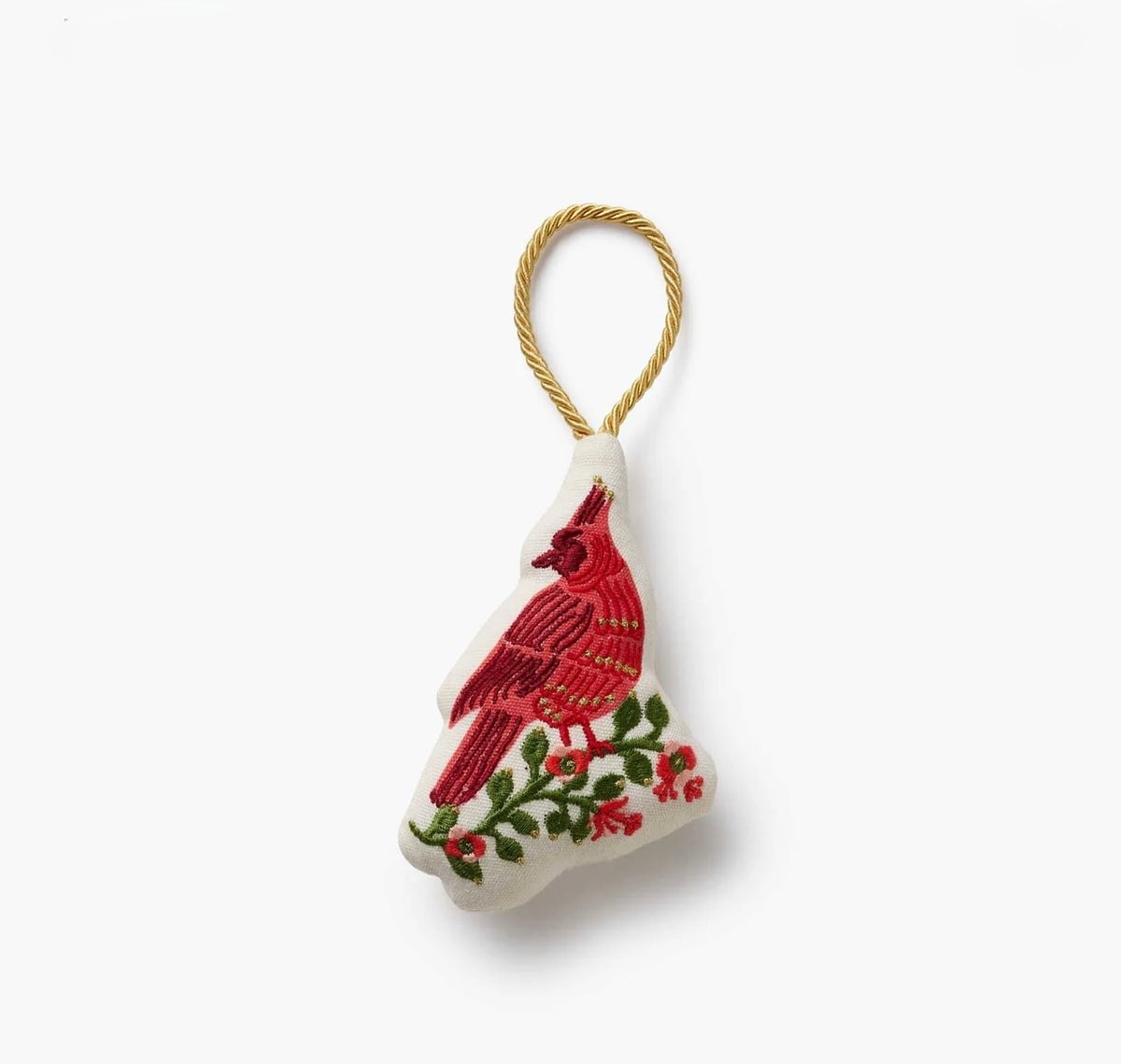 Rifle Paper Co. "Cardinals"  Embroidered Ornament