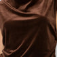 Velvet Heart "Leveli" Sleeveless Mock Neck Top-Brown Velvet