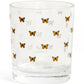 1 Canoe 2 "Tiny Monarchs" Short Juice Glass
