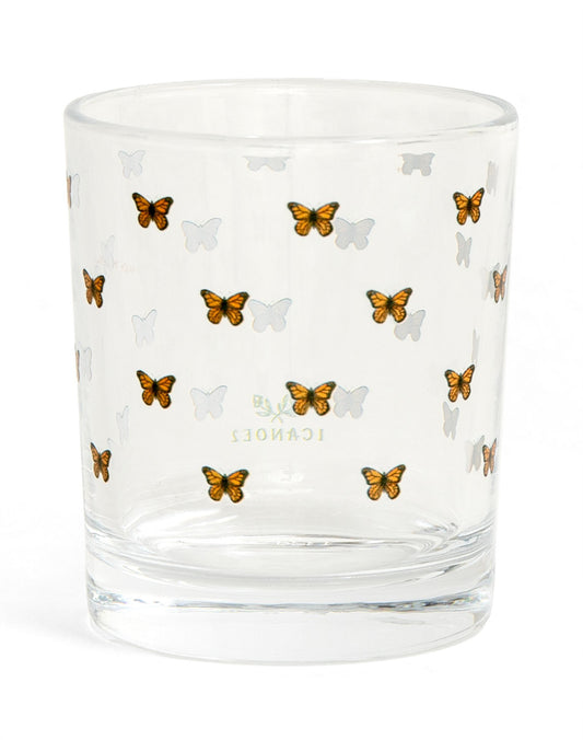 1 Canoe 2 "Tiny Monarchs" Short Juice Glass