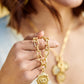 Spartina 449 Spotlight Charm Bracelet 7-8.25"-Gold