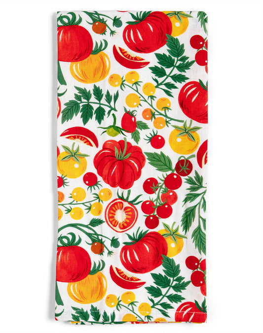Paper Farm Press "Tomato Vine" Tea Towel