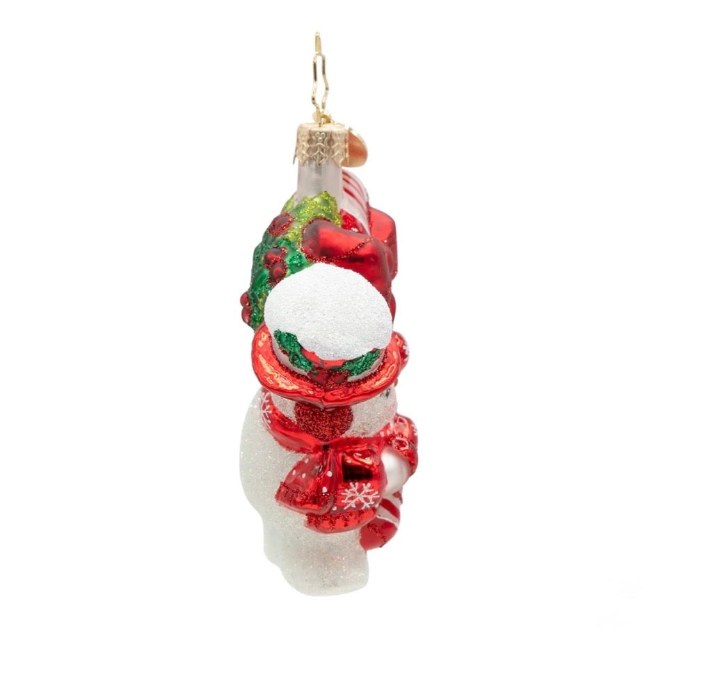 Christopher Radko Ornament-Snowy Retro Cheer Gem