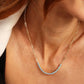 Melinda Maria “Not Your Basic Samantha” Tennis Necklace Gold/Blue Opal