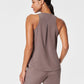 Spanx Casual Fridays Curved Hem Tank-Smoke