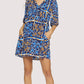 Lost + Wander “Sorrento Romance” Mini Dress - Blue Floral Multi